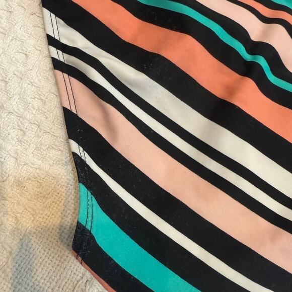 Torrid 1 striped smooth high waist swim bikini bottom SW2 2822 - Picture 3 of 10